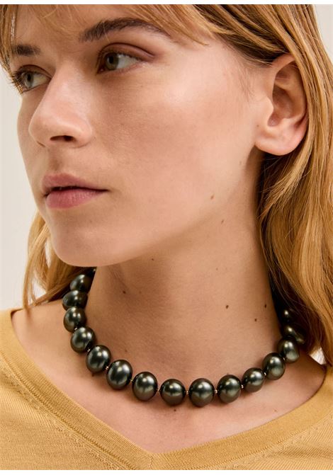 collana rita girocollo perle NALì | LNCL0159GRIGIO SCURO